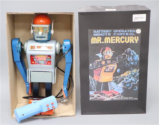 A Japanese Marx Toys Mr Mercury battery-operated robot,